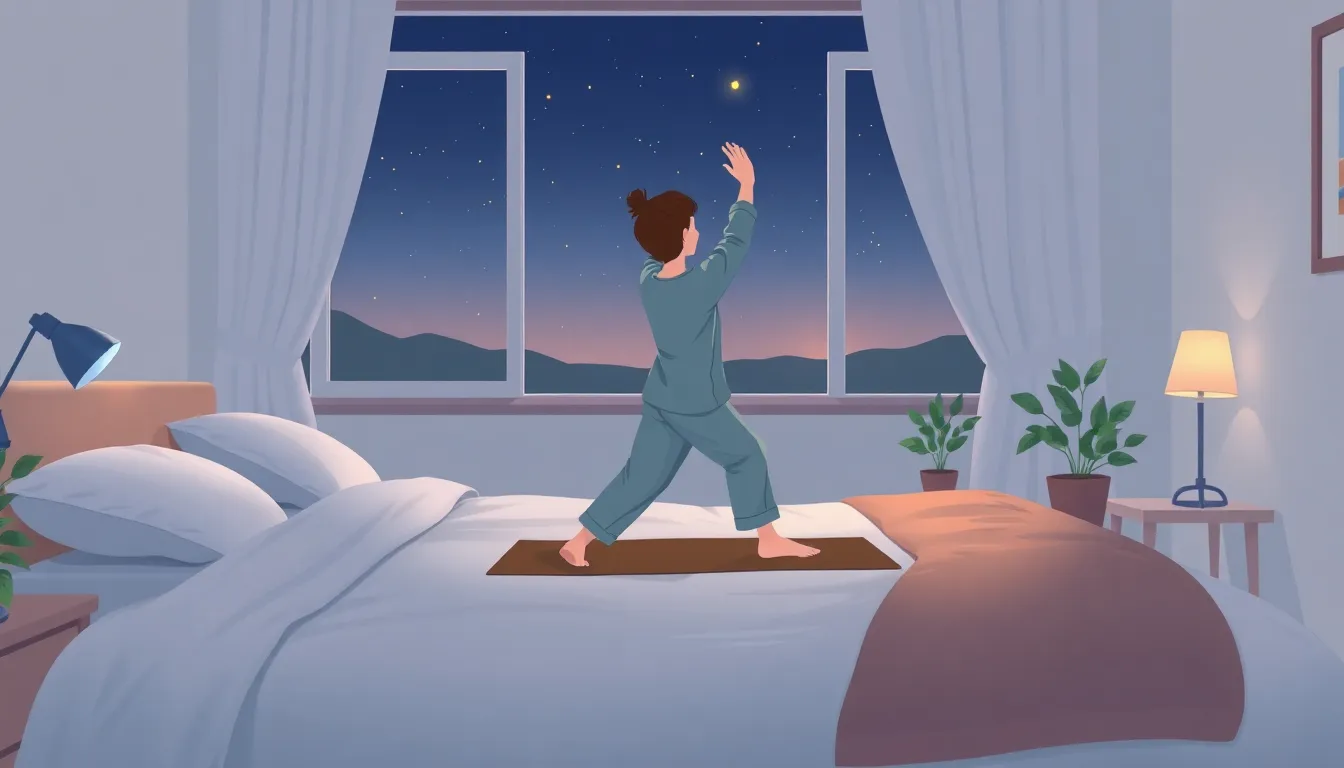 4. Vežbajte Pre Spavanja