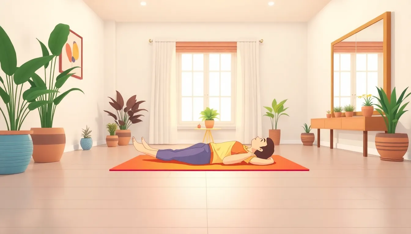 5. Poza Supta Baddha Konasana